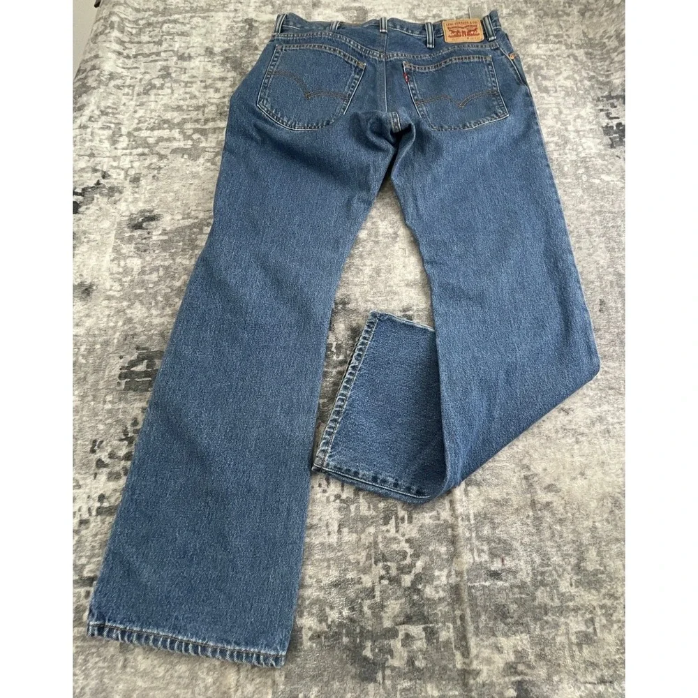 Levi's Mens 38 x 32 517 Boot Cut Jeans Dark Blue Western Workwear